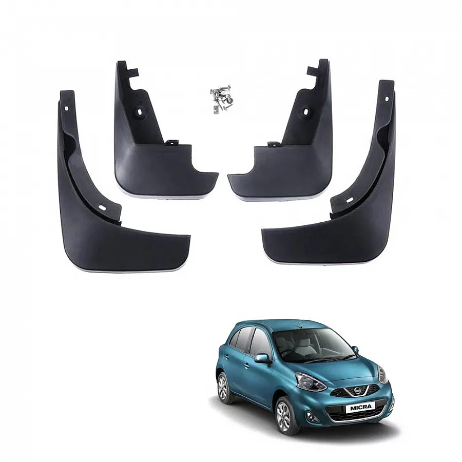 Nissan Micra Type 2 Techo Best Quality O.E Type Mudflap (Set Of 4Pcs.)