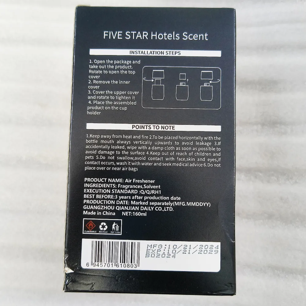 Black Odor Car Freshener