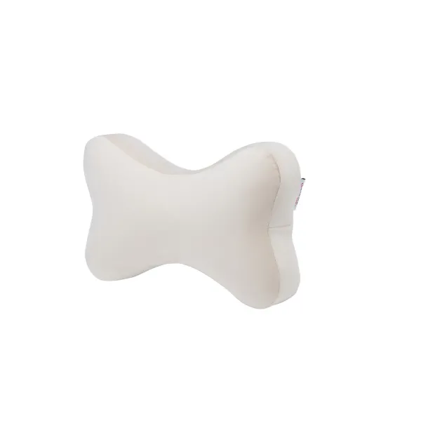 Orthopedic Memory Foam Bone Neck Rest (Set of 2, Beige)