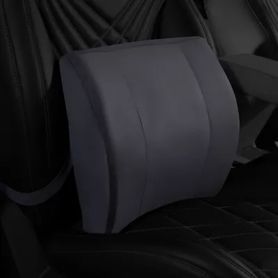 Orthopedic L4 Lumbar Support Back Cushion for Car, Chair and Office Chair - Black Color