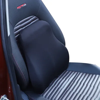 Orthopedic L5 Cozy Lumbar Support Back Cushion for Car, Chair and Office Chair - Black Color