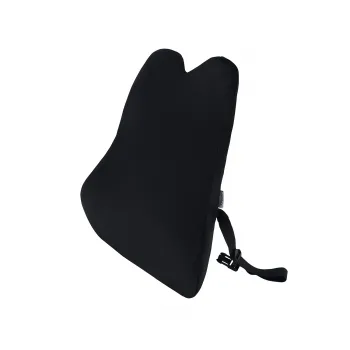 Orthopedic Lumbar Support Back Cushion for Car, Chair and Office Chair - Black Color