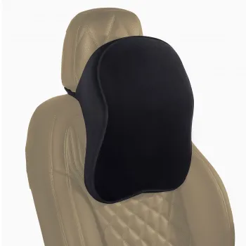 Orthopedic Comfort Neck Rest for Car – Black Color (Large Size)