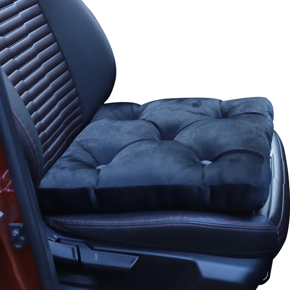 Orthopedic Seat Cushion with Button &ndash; Black Color