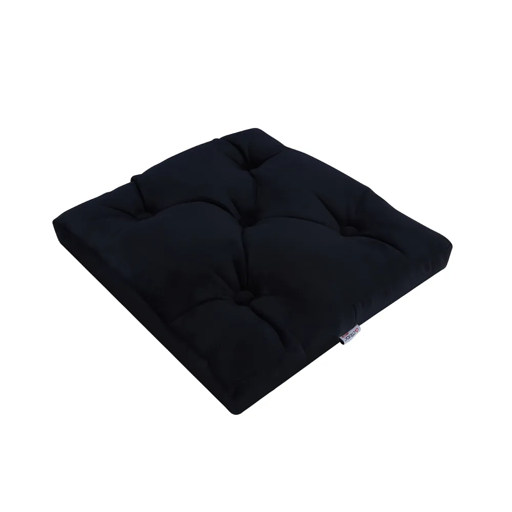 Orthopedic Seat Cushion with Button &ndash; Black Color