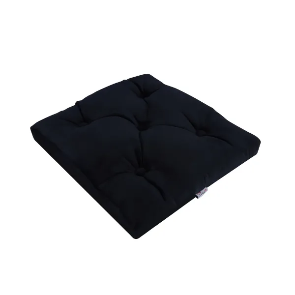 Orthopedic Seat Cushion with Button – Black Color