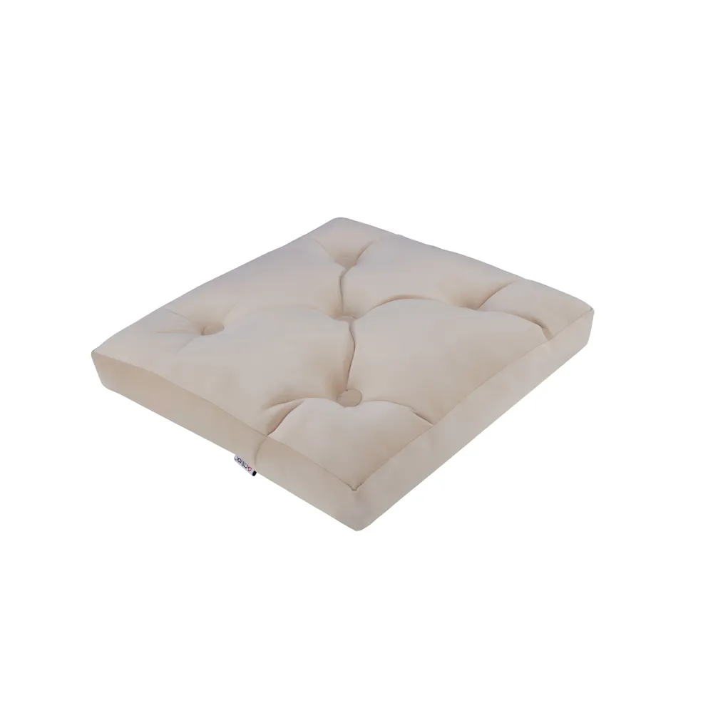 Orthopedic Seat Cushion with Button &ndash; Beige Color