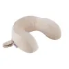 Orthopedic Travel Pillow Velvet Finish - Beige Color