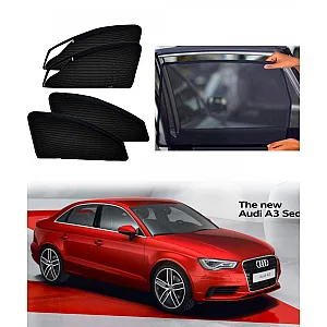 Audi A3 Zipper Magnetic Window Sun Shades - 4 Pieces