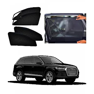 Audi Q7 Zipper Magnetic Window Sun Shades - 6 Pieces