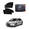 Honda Civic 2006 - 2017 Zipper Magnetic Window Sun Shades - 4 Pieces Honda Civic 2006 - 2017 Zipper Magnetic Window Sun Shades - 4 Pieces