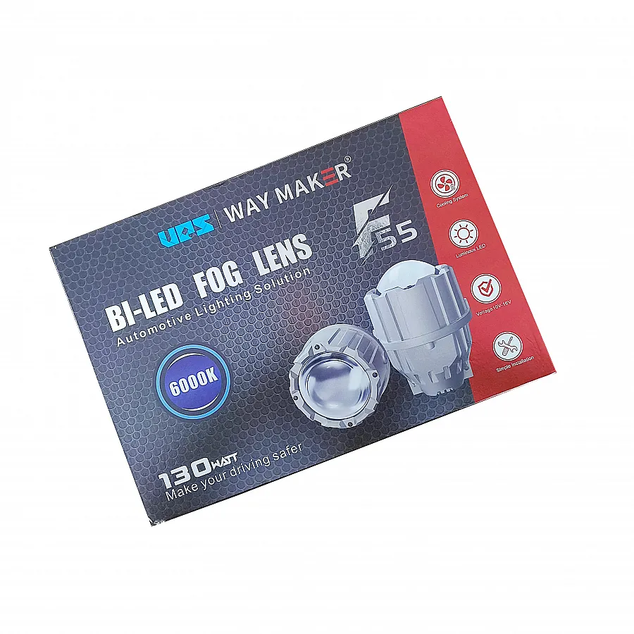 AES UPS WAY MAKER F55 130W BI-LED Fog Lamp Projector - Single Color