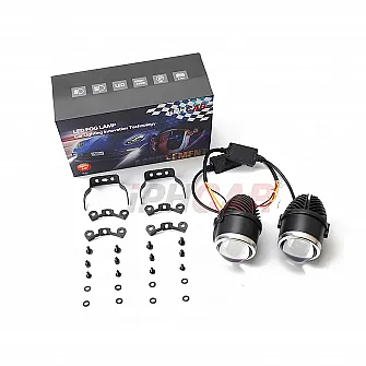 IPH Car 50W M513 LED Fog Lamp 2 Inch Projector Lights - Tri Color