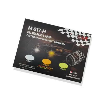 IPH Car 35W M617-H LED Fog Lamp Projector Lights Tri Color