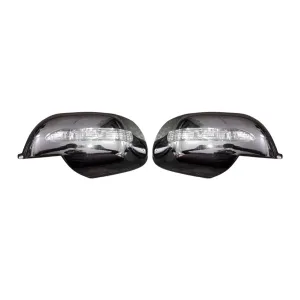 Chrome Side Door ORVM Mirror Cover with Blinker Indicator for Renault Duster, Lodgy & Nissan Terrano