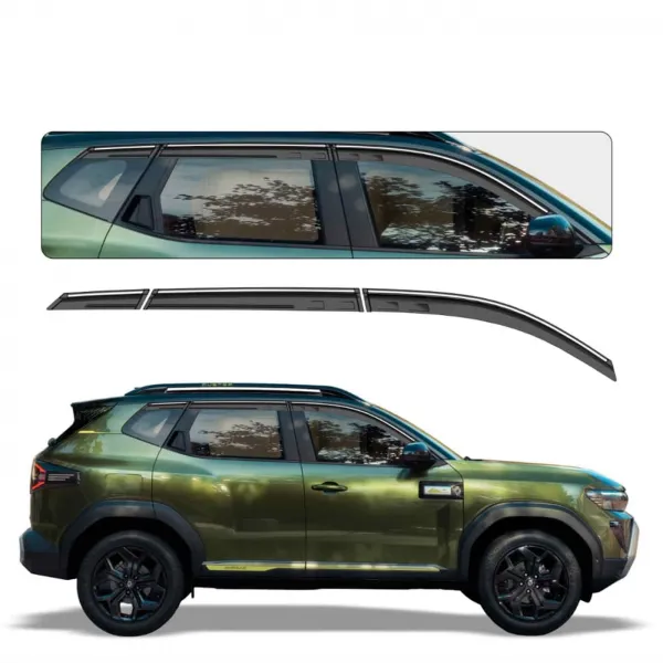 Galio Chrome Line Door Visor for Renault Duster 2026 Onwards