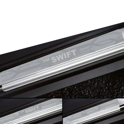 Galio Maruti Suzuki Swift 2018-24 Stainless Steel Sill Plate Guards Galio Maruti Suzuki Swift 2018-24 Stainless Steel Sill Plate Guards