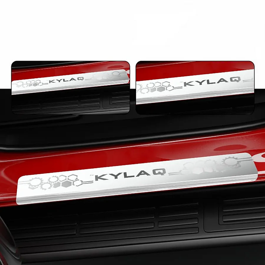 Galio Stainless Steel Door Sill Guards for Skoda Kylaq 2025 Onwards