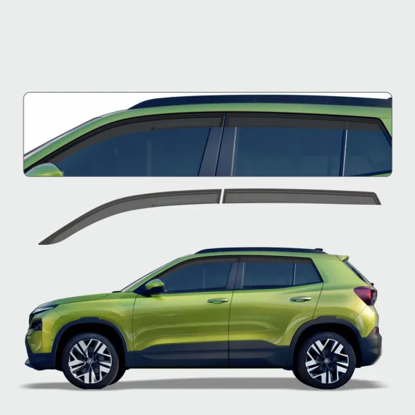 Galio Black Door Visor for Skoda Kylaq 2025 Onwards