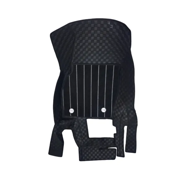 Luxury Florino Floor Mats for Skoda Slavia 2022 Onwards With Amplifier Cut Automatic - Black Color