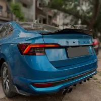 RS Style Duck Spoiler For Skoda Slavia 2022 Onwards - Glossy Black