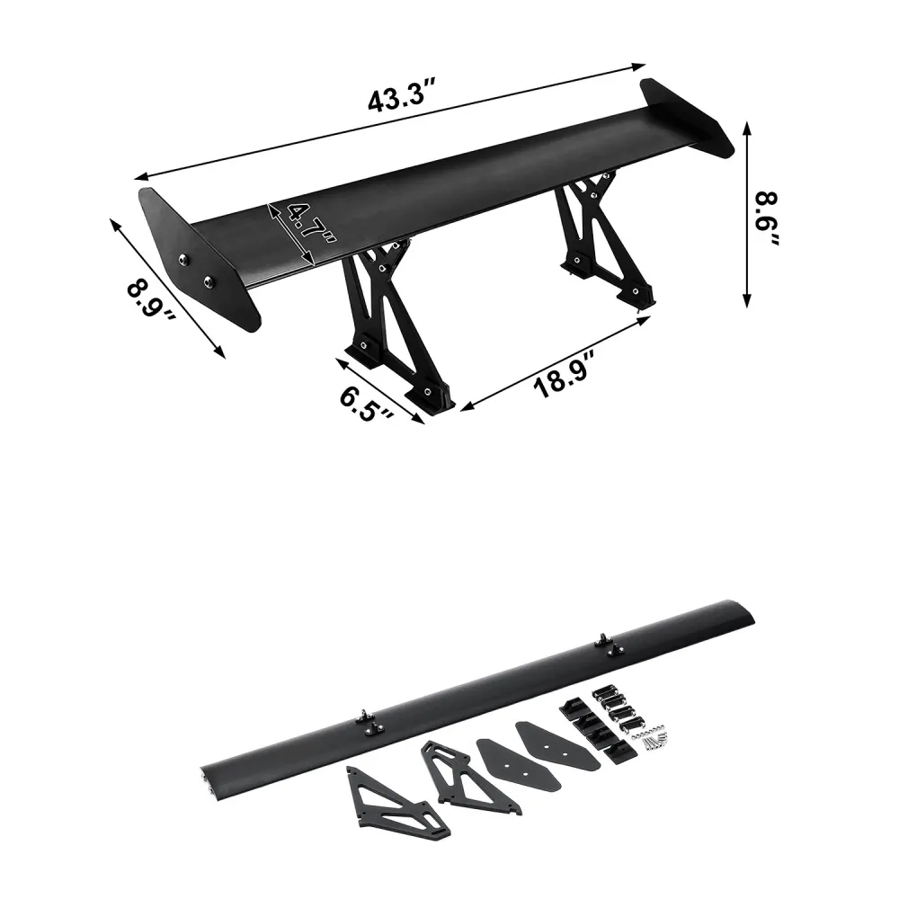GT Wing Universal Rear Spoiler For Sedan Cars