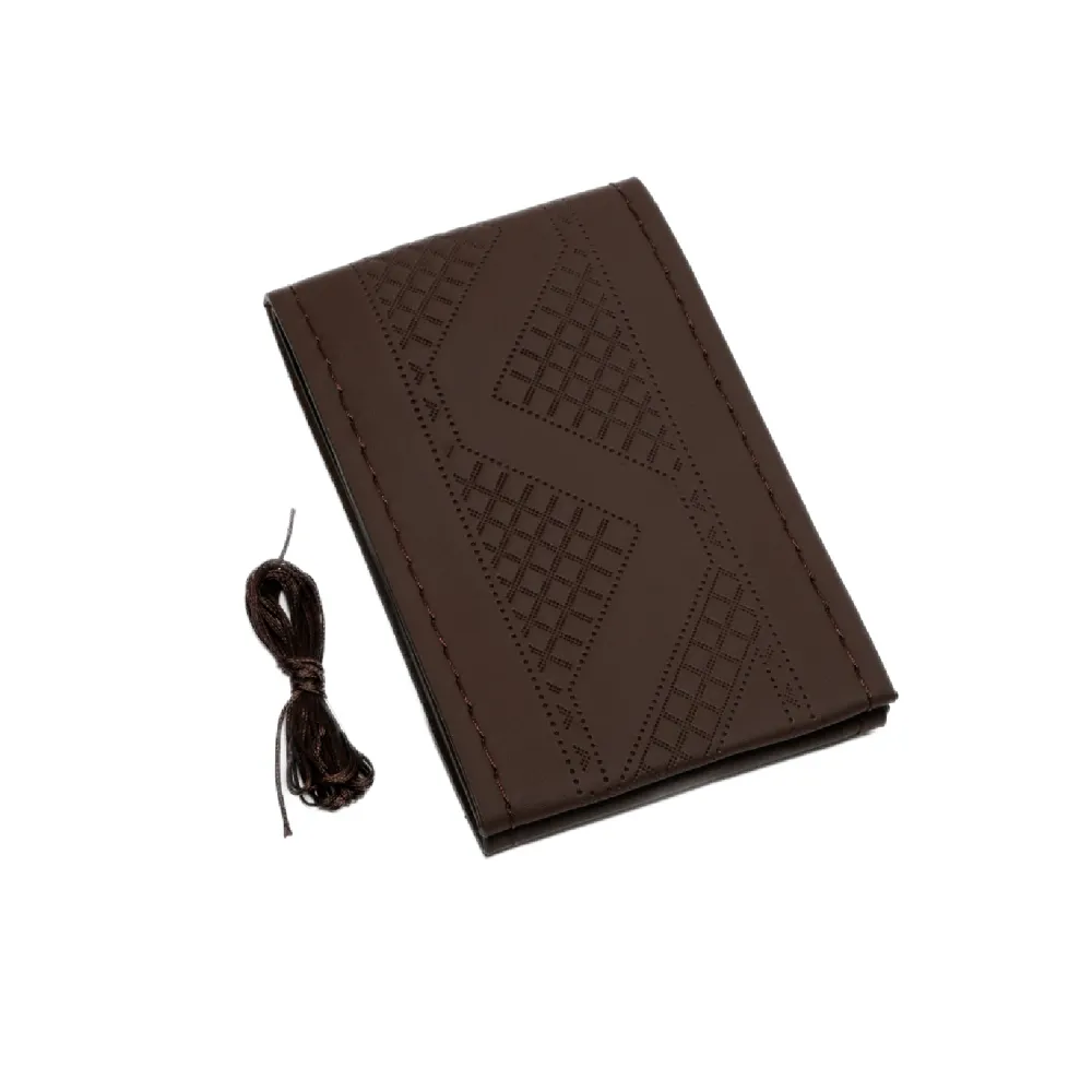 High-Quality Leather Car Steering Wheel Cover D2 &ndash; Full Coffee