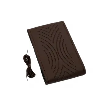 High-Quality Leather Car Steering Wheel Cover &ndash; Full Coffee