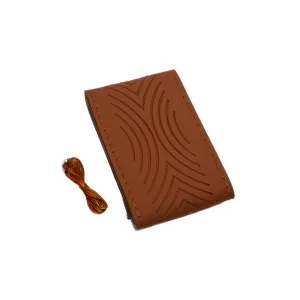 High-Quality Leather Car Steering Wheel Cover D2&ndash; Full Tan