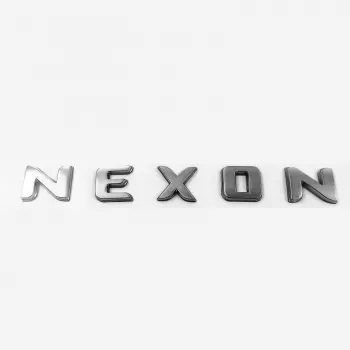 Galio Nexon Logo 3D Chrome Letter Emblem