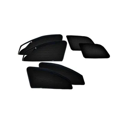 Hyundai Alcazar 2021 Onwards Zipper Magnetic Window Sun Shades (Set Of 6Pcs.)
