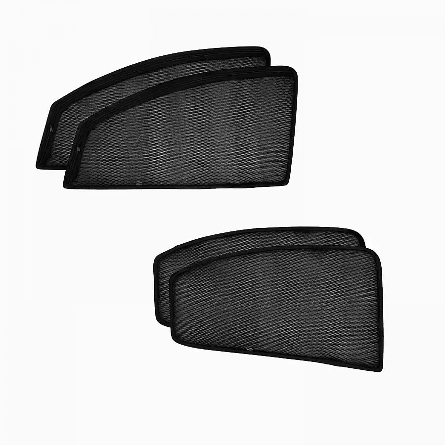 Maruti Suzuki Ritz 2009 Onwards Zipper Magnetic Window Sun Shades - 4 Pieces