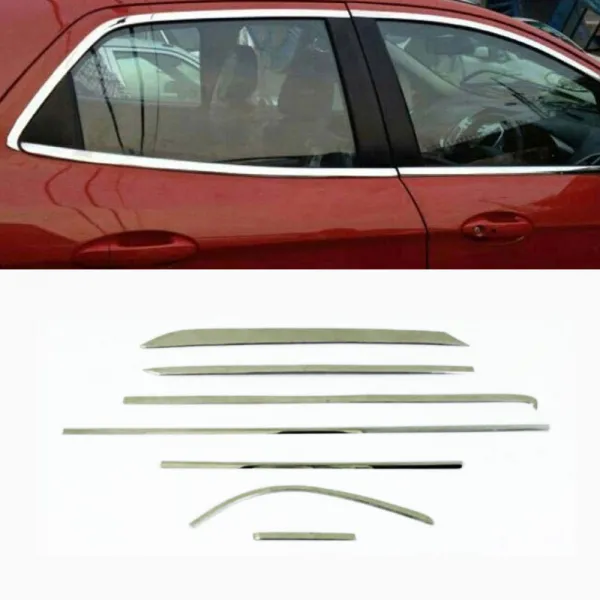 Maruti Swift 2015 Full Window Chrome Garnish Trims (Set Of 14Pcs.)