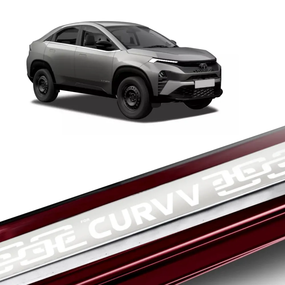 Galio Stainless Steel Door Sill Guards for Tata Curvv, Curvv EV