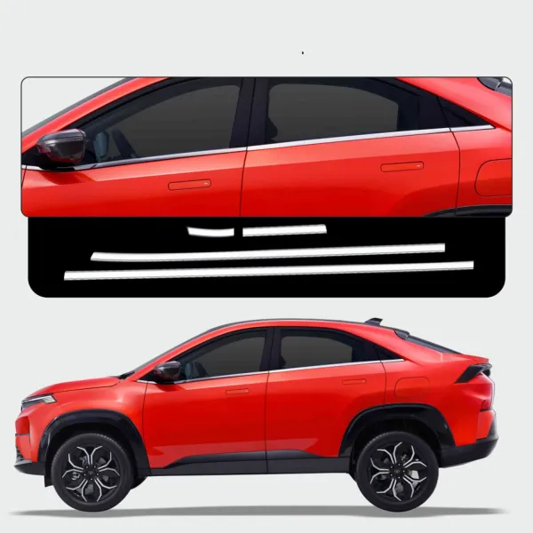 Galio Lower Window Chrome Garnish for Tata Curvv 2024 Onwards Galio Lower Window Chrome Garnish for Tata Curvv 2024 Onwards