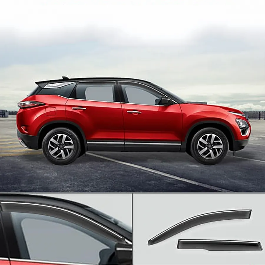 Galio Chrome Line Door Visor for Tata Harrier, Safari, Harrier EV