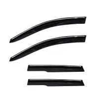 GFX Tata Harrier 2019 Onwards Door Visor with Chrome Line