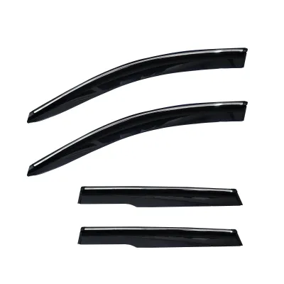 GFX Tata Harrier 2019 Onwards Door Visor with Chrome Line