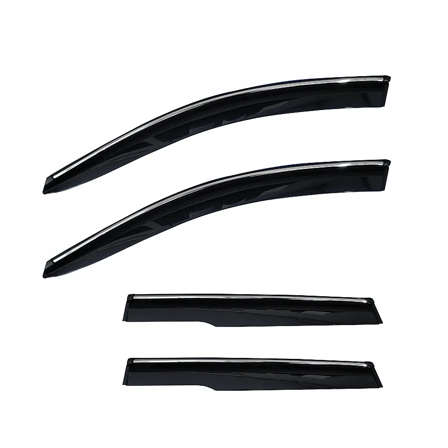 Galio Chrome Line Door Visor for Tata Harrier, Safari, Harrier EV