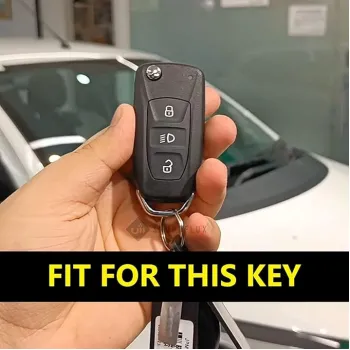 Metal key Cover For Tata Tiago, Tigor, Harrier, Nexon, Safari, Storm, Zest, Bolt, Punch, Altroz, Hexa, Curvv - TATA-B3
