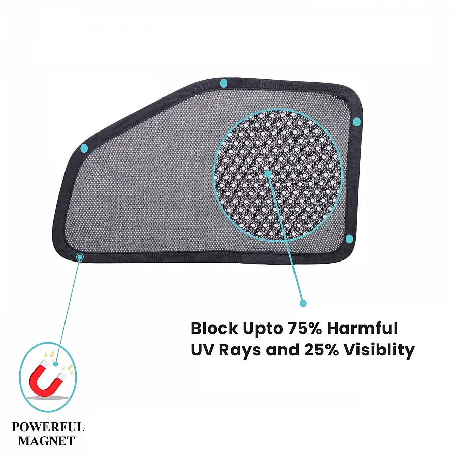 Tata Punch 2021 Onwards Magnetic Half Window Sun Shades - Dotnet