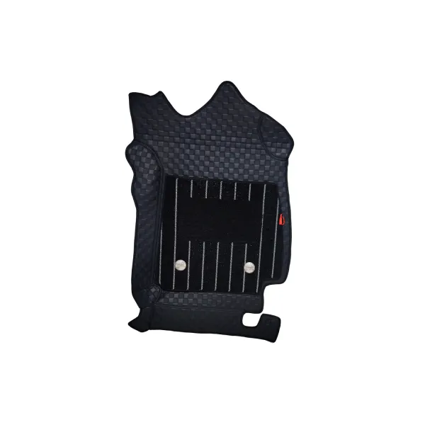 Black Luxury Florino Floor Mats for Kushaq, Taigun