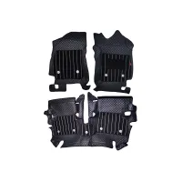 Black Luxury Florino Floor Mats for Tata Curvv 2024 Onwards - Automatic