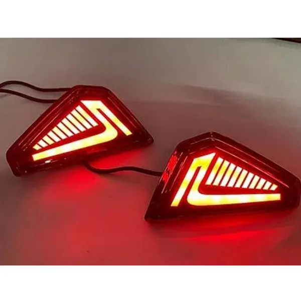Tata Nexon 2020-23 Bumper Led Reflector Lights  (Design B, Set of 2Pcs.)