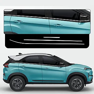 Cnleague Lower Window Chrome Garnish for Tata Nexon 2023 Onwards