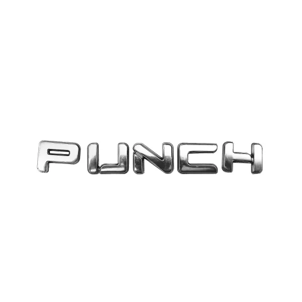 Punch 3D Chrome Letter