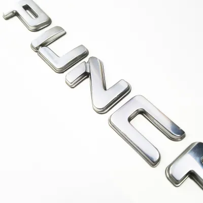 Punch 3D Chrome Letter