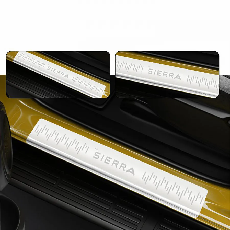 Galio Stainless Steel Door Sill Guards for Tata Sierra 2025 Onwards