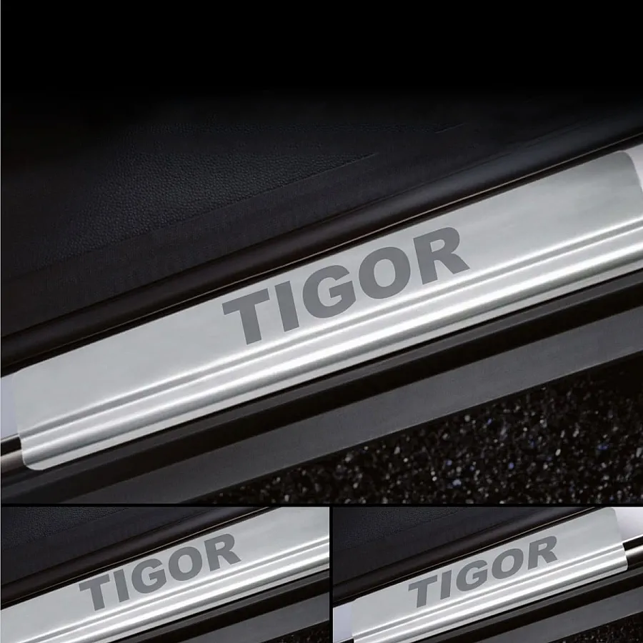 Galio Stainless Steel Door Sill Guards for Tata Tigor 2016 Onwards
