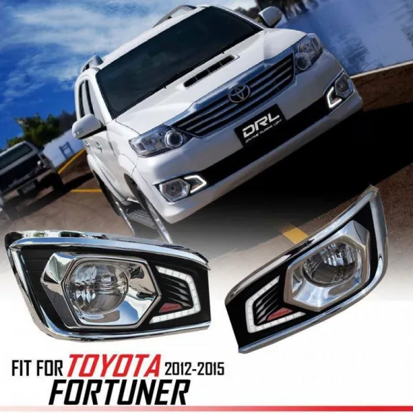 Toyota Fortuner 2012 - 2015 LED DRL Day Time Running Lights -Set of 2Pcs. Toyota Fortuner 2012 - 2015 LED DRL Day Time Running Lights -Set of 2Pcs.
